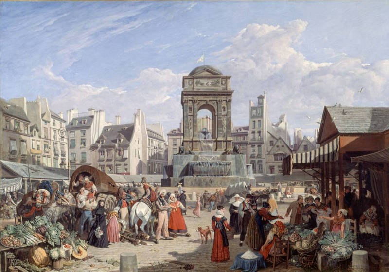 Marché des Innocents (J. Chalon, 1822)