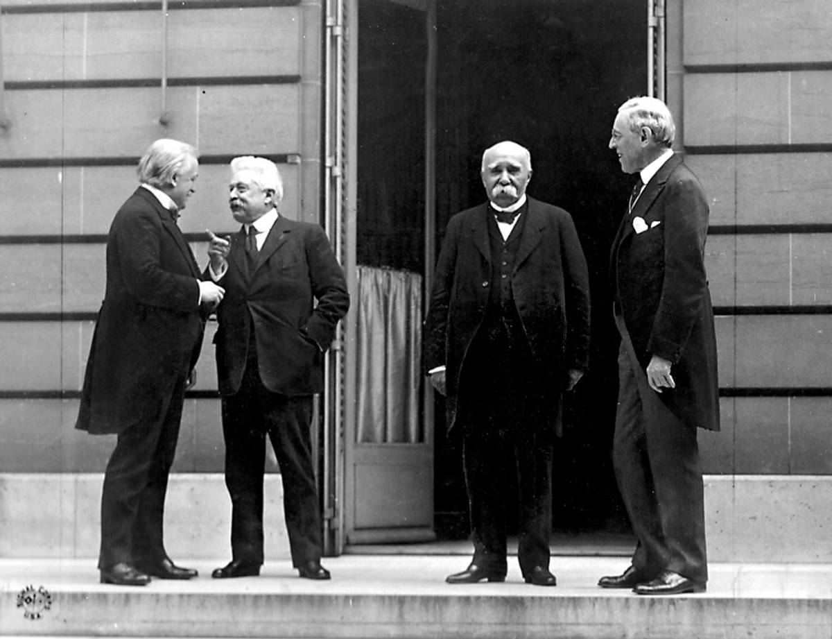 Lloyd George, Orlando, Clemenceau, Wilson