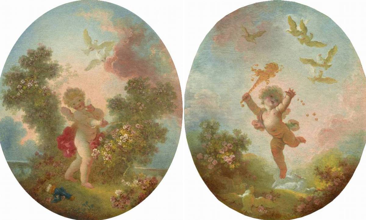 L'Amour Sentinelle, L'Amour Folie (J.-H. Fragonard, 1773-76)