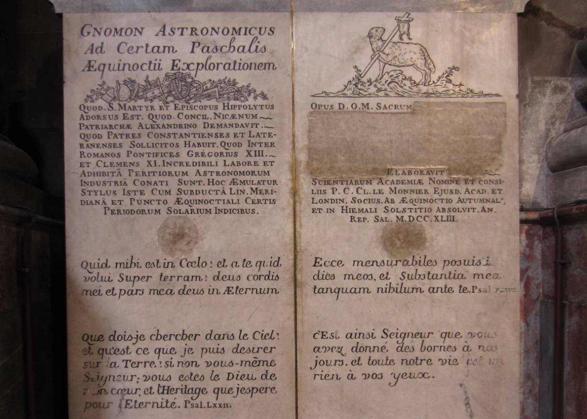 Le gnomon, détail