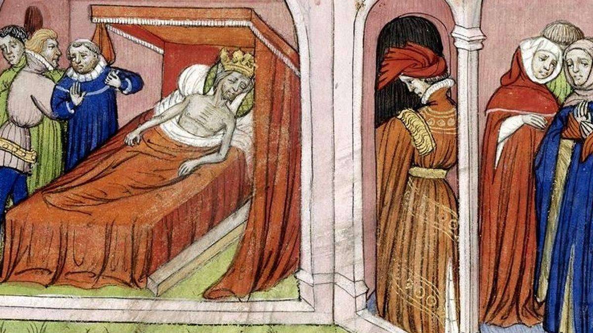 Mort de Philippe V (Chroniques de St-Denis, 1380)