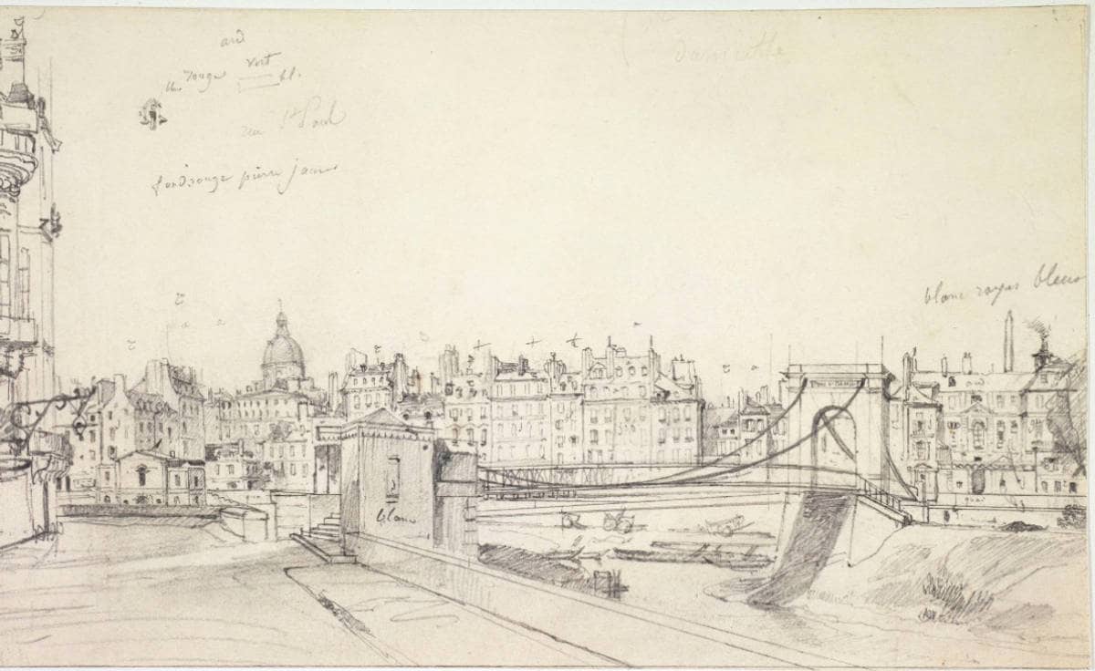 Pont de Damiette (F.-E. Villeret, 1840)