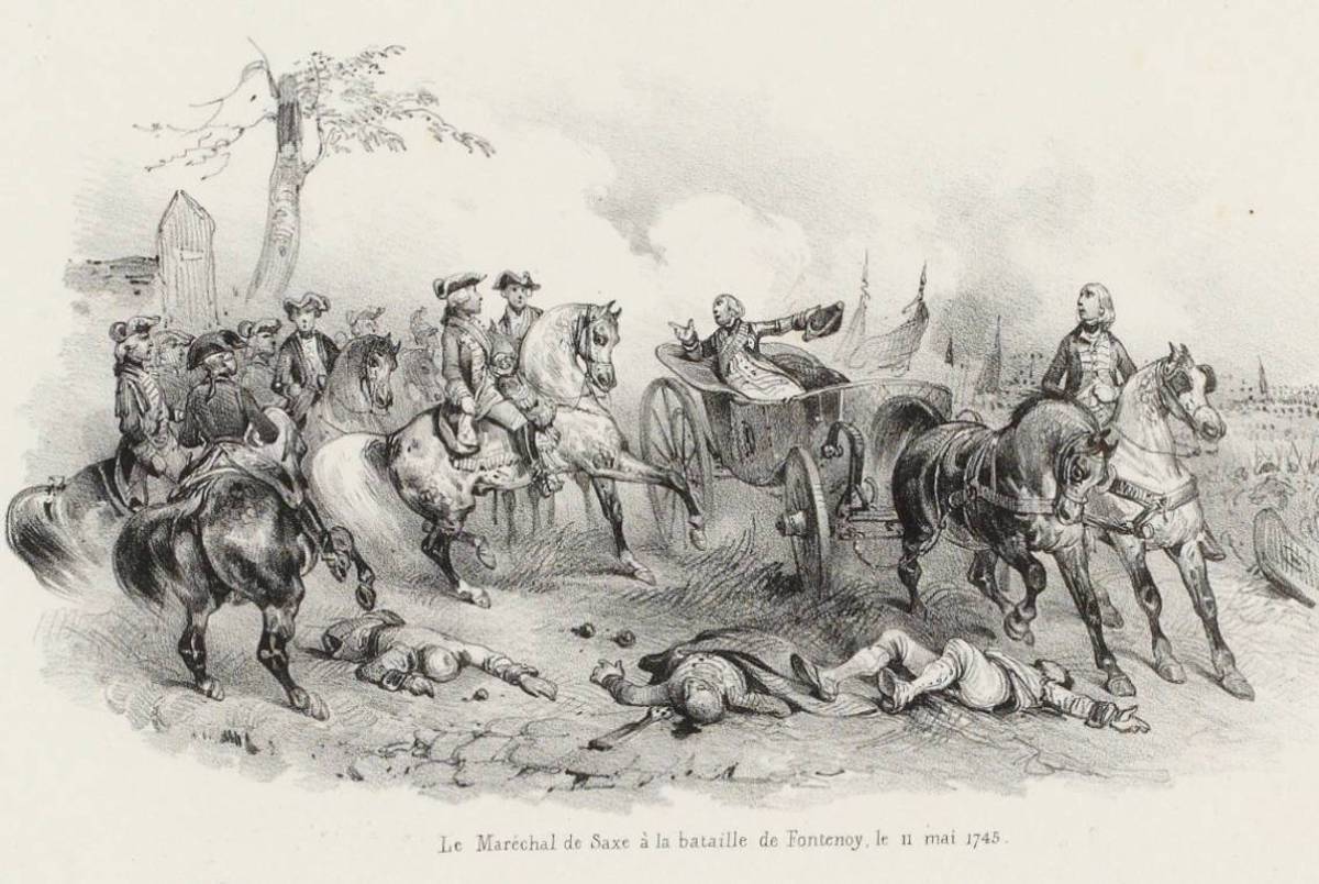 Maurice de Saxe à Fontenoy