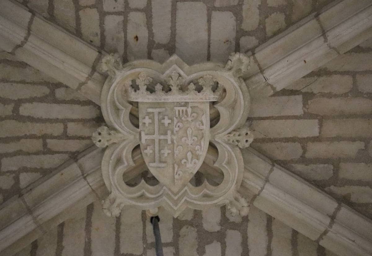 Armes de Louis II d'Anjou, chapelle