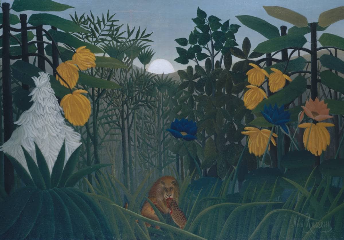 Le Repas du lion (H. Rousseau, 1907)