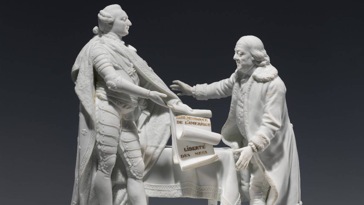 Louis XVI et B. Franklin en 1778 (Lemire père, 1780-85)