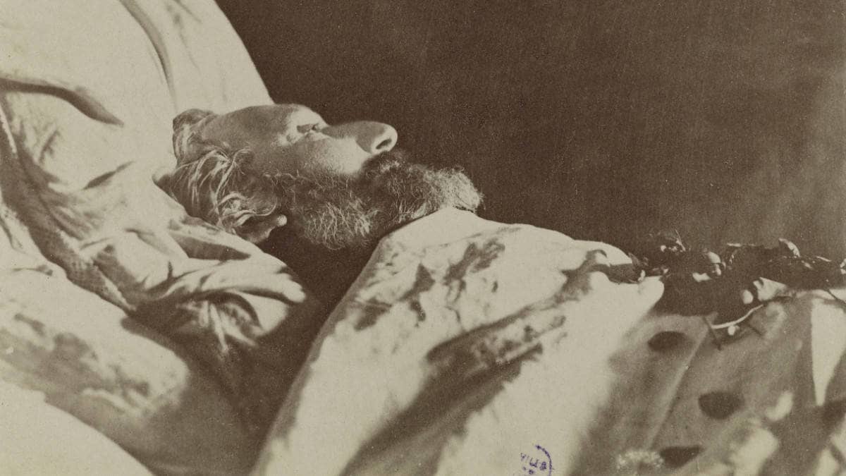 Gambetta sur son lit de mort (E. Carjat, 1882)
