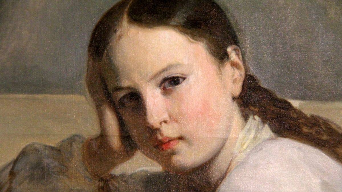 Anne enfant par L. Cogniet