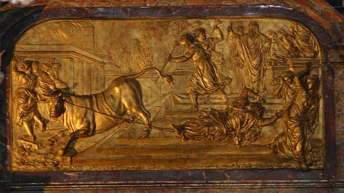 Détail du tombeau de Sernin