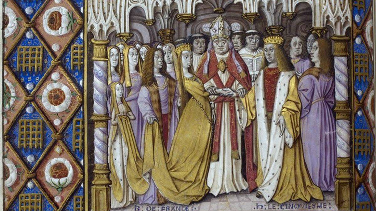 Henry et Catherine (Chroniques de St Denis, 15e s)