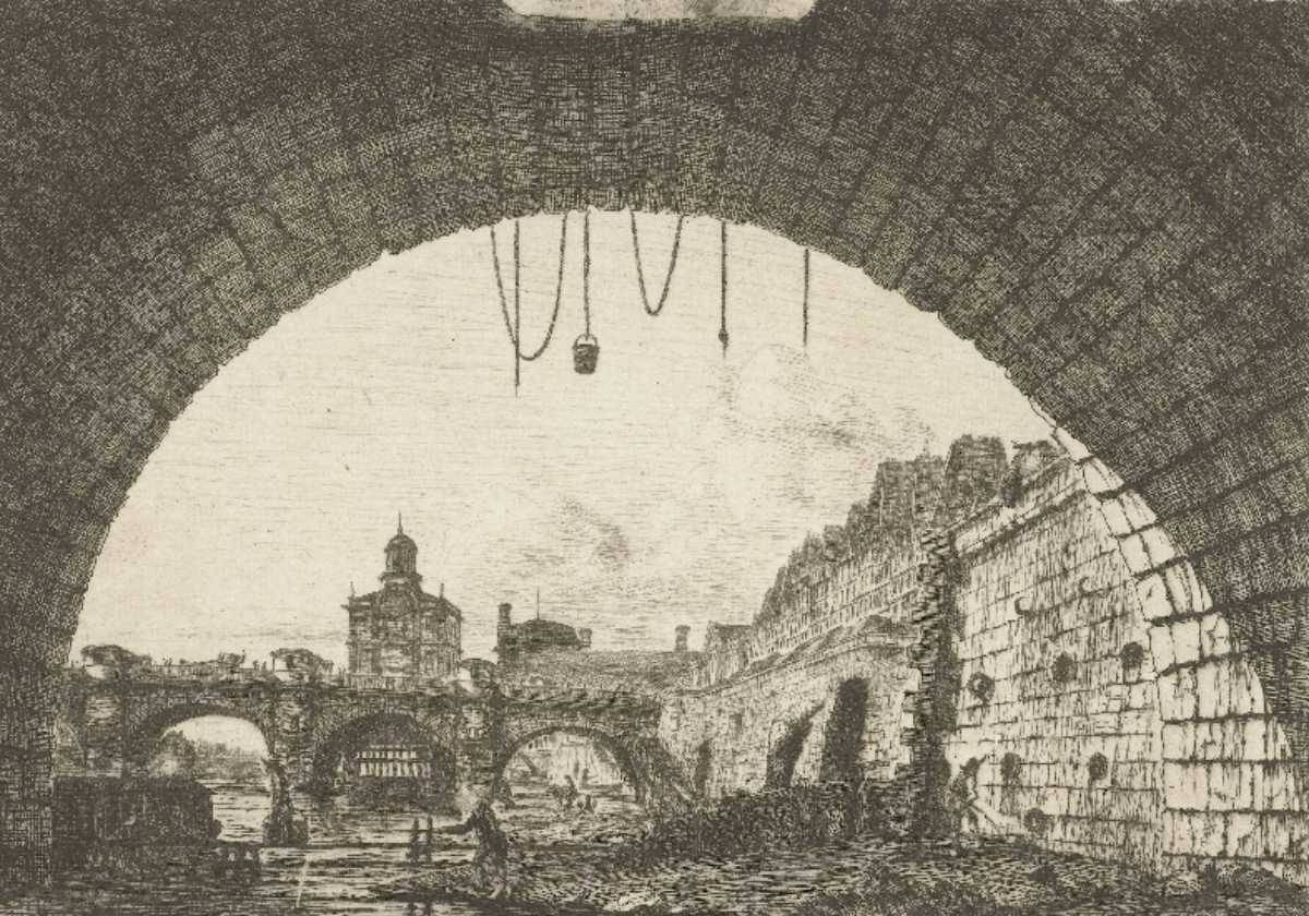 Vue sur le pont Neuf et la Samaritaine