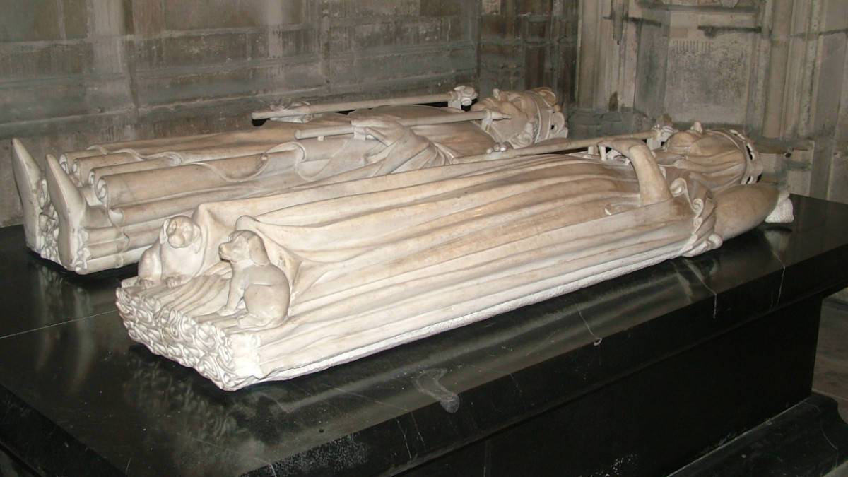 Gisants d'Isabeau de Bavière et Charles VI