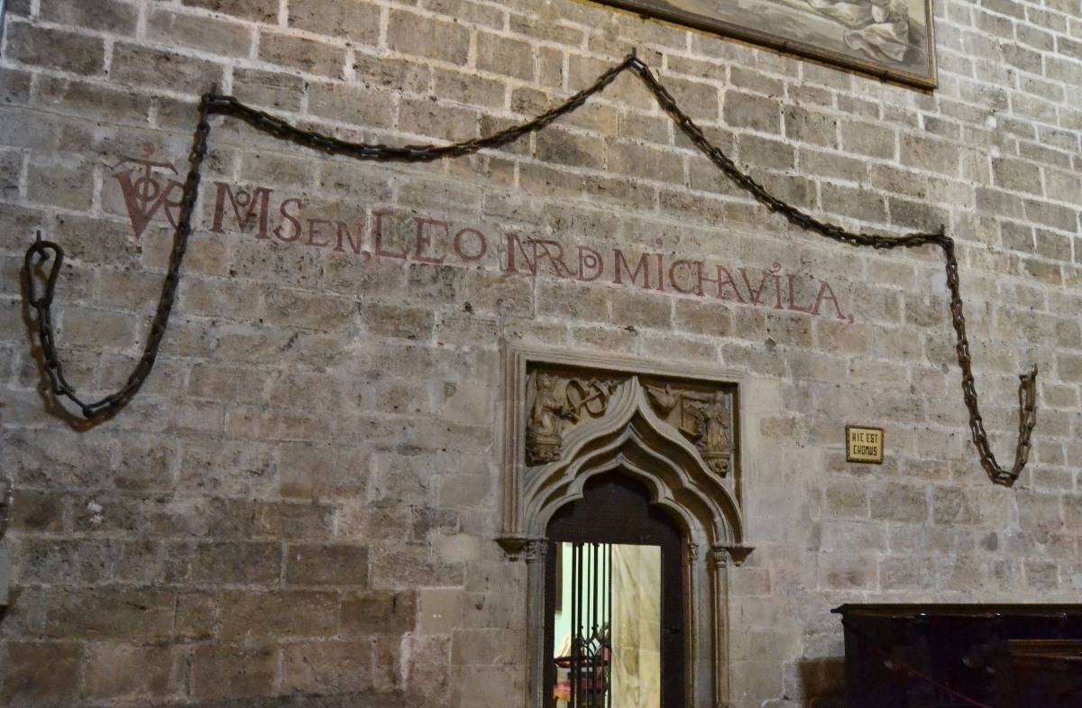 La chaîne dans la cathédrale de Valencia