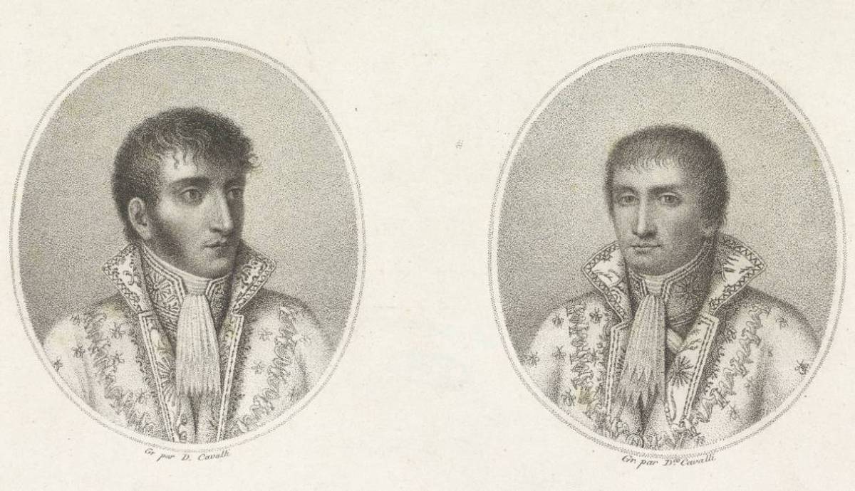 Louis et Joseph, deux des frères de Napoléon