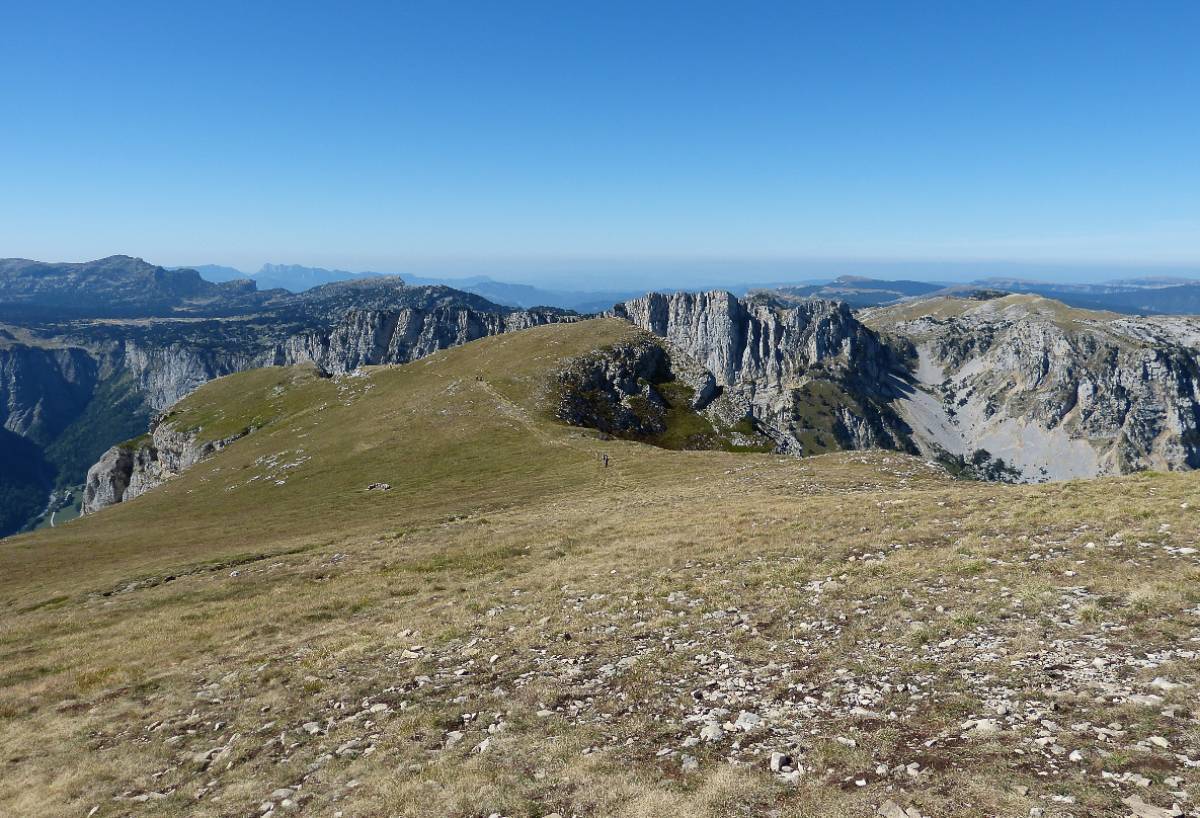 Prairie sommitale du Mont Aiguille