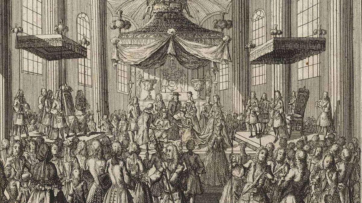 Le mariage de Marie Leszczynska et de Louis XV à Fontainebleau