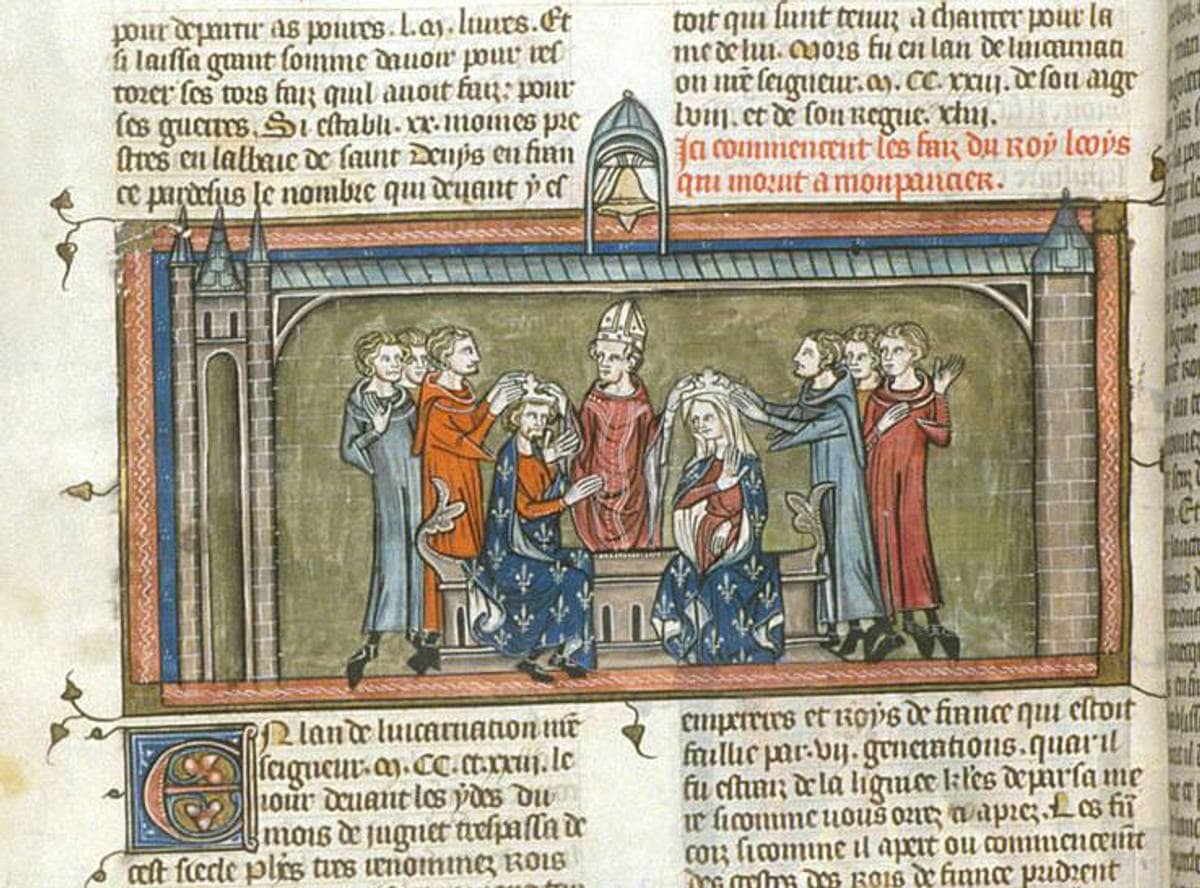 Sacre de Blanche de Castille et d'Henri VIII