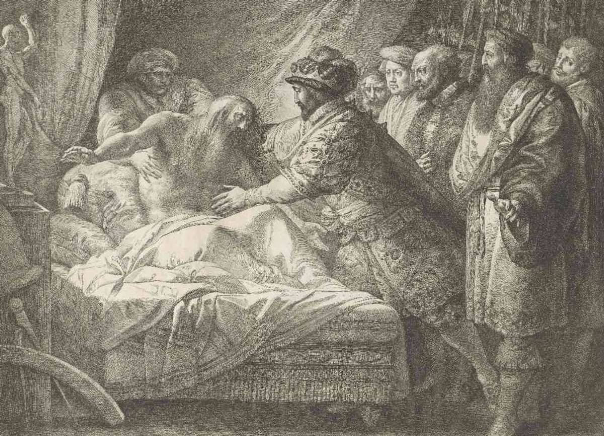 Mort de Léonard (Giuseppe Cades, 1760-99)