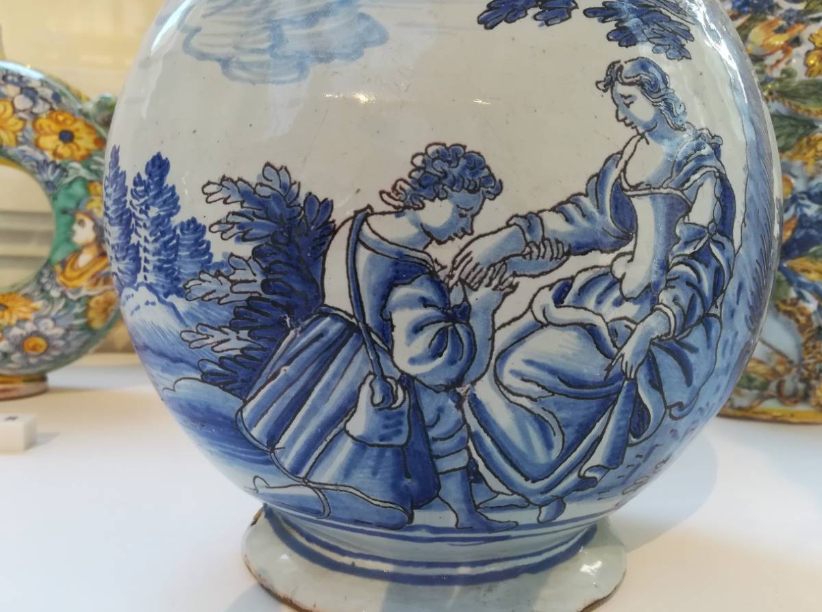 Gourde (1690), camaieu de bleu