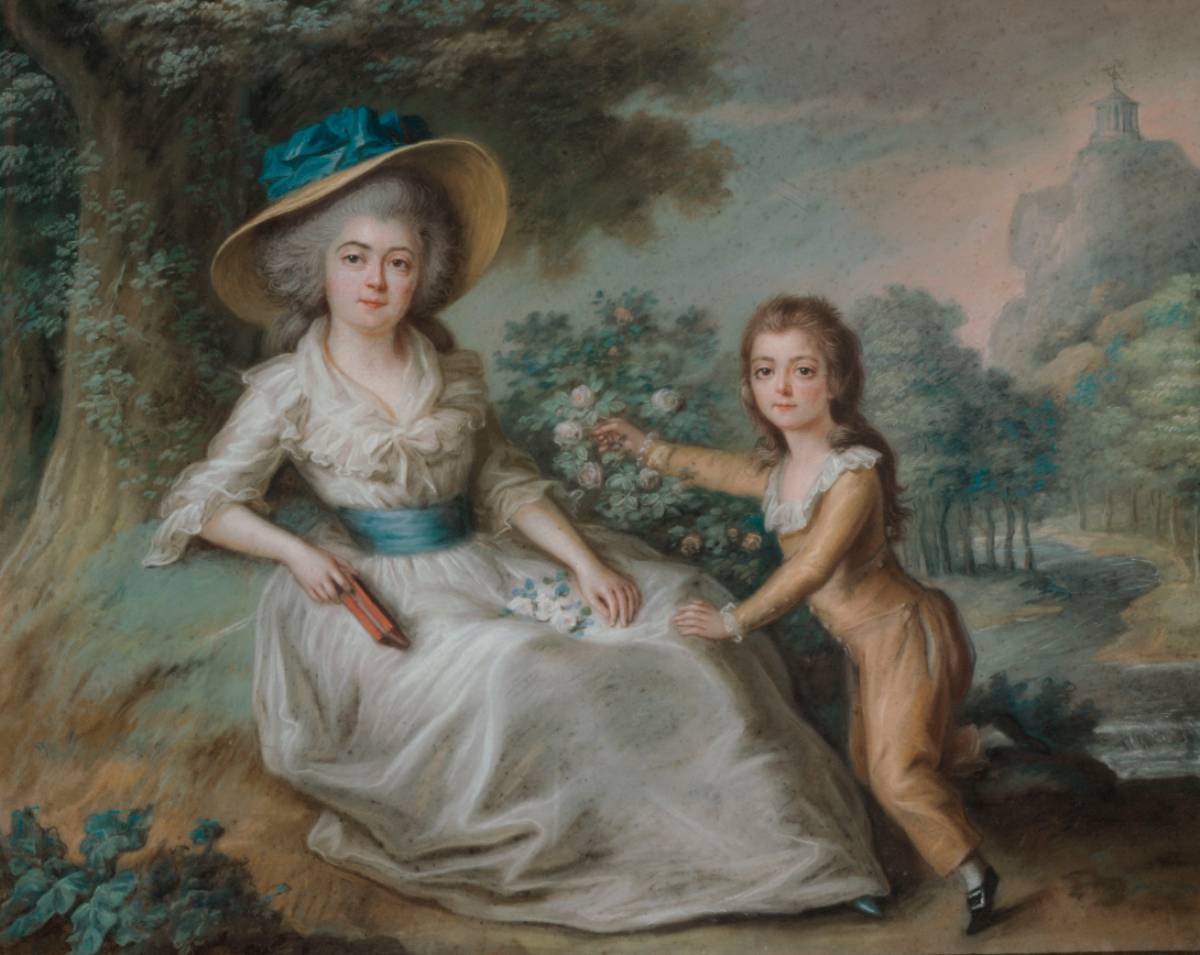 Marie-Aurore et son fils Maurice