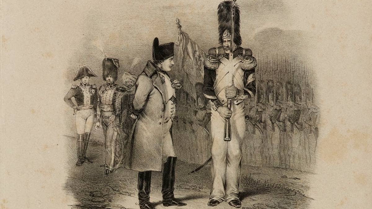Napoléon et un grenadier de la Garde