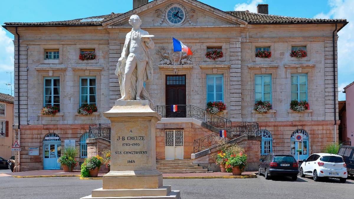 Statue de Greuze, Tournus