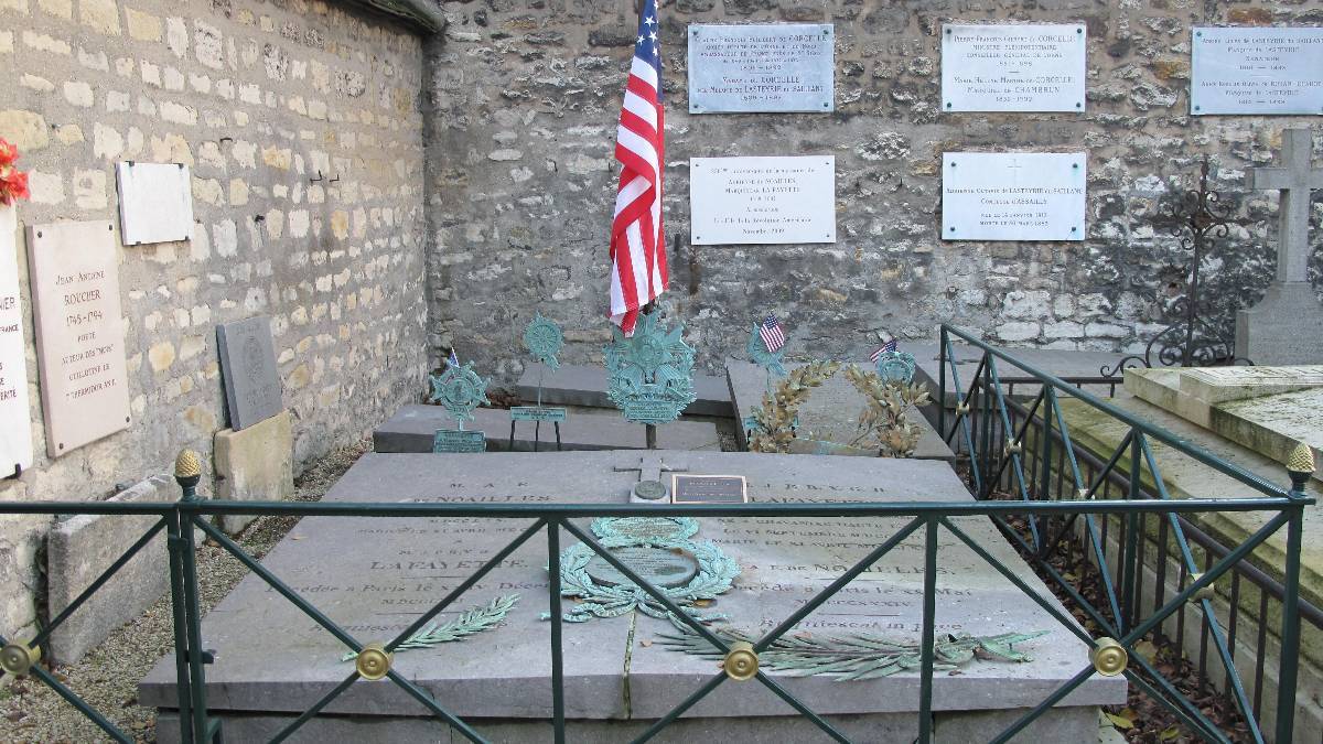 Tombe de La Fayette, cimetière de Picpus