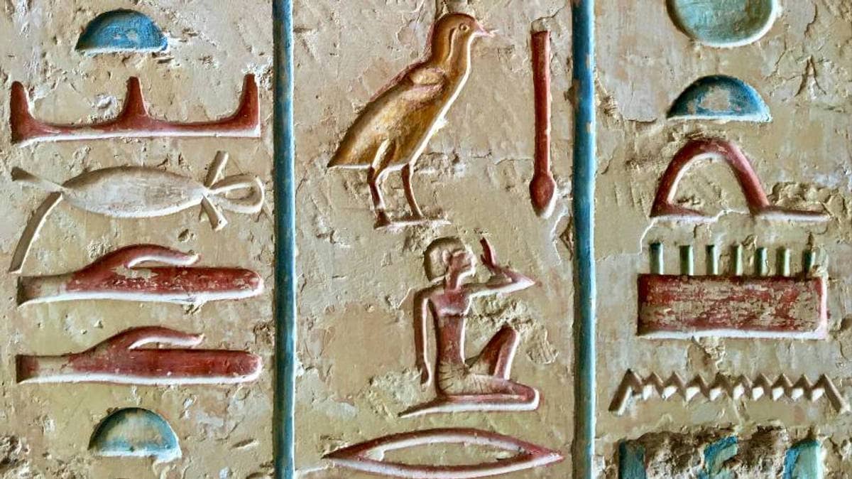 Hiéroglyphes, Egypte