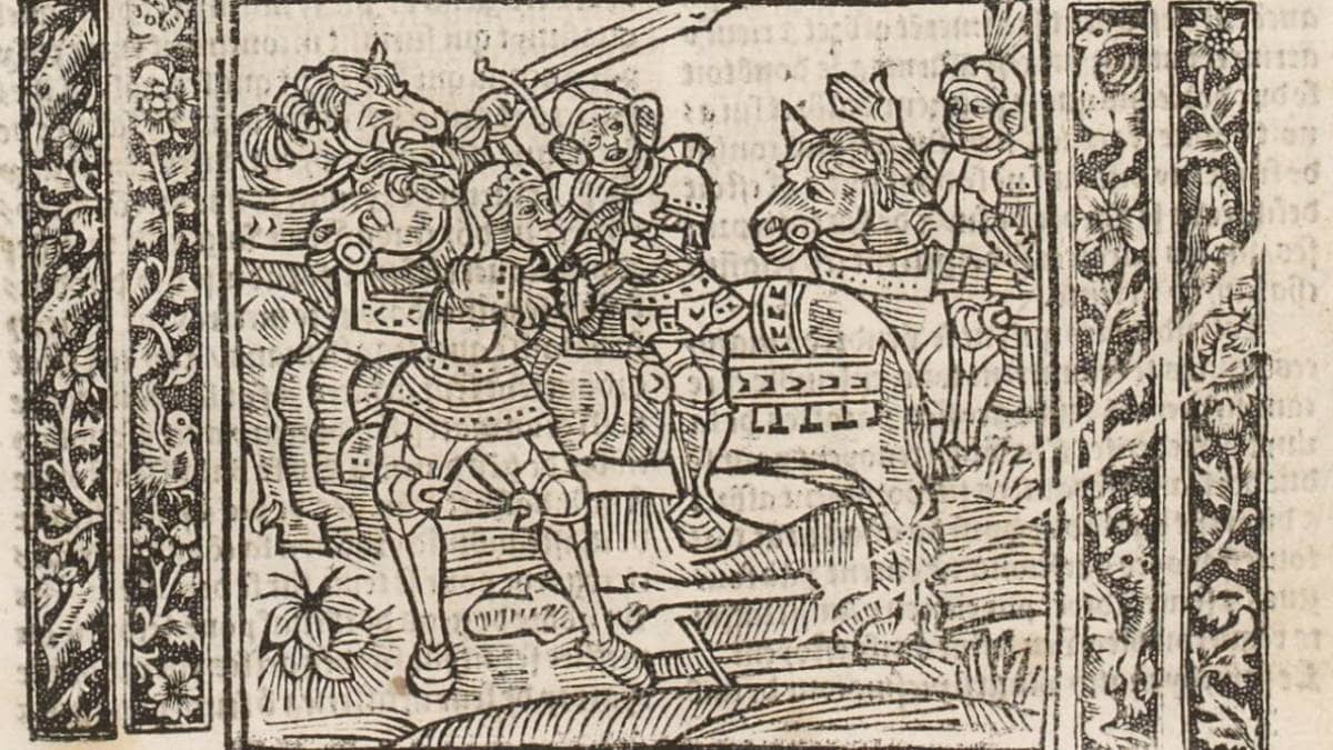 Bataille de St-Aubin (Les grandes cronicques de Bretaigne)