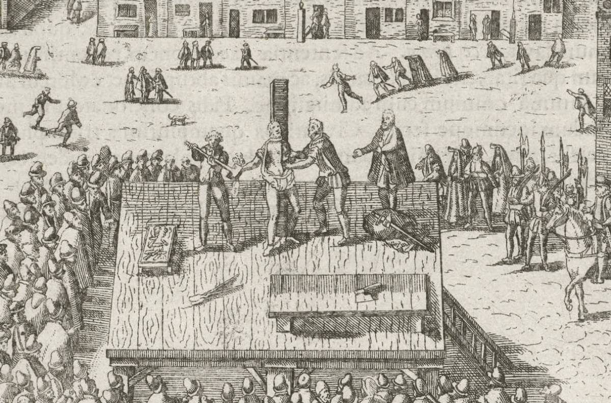 Exécution de B. Gérard (anonyme, 1584)