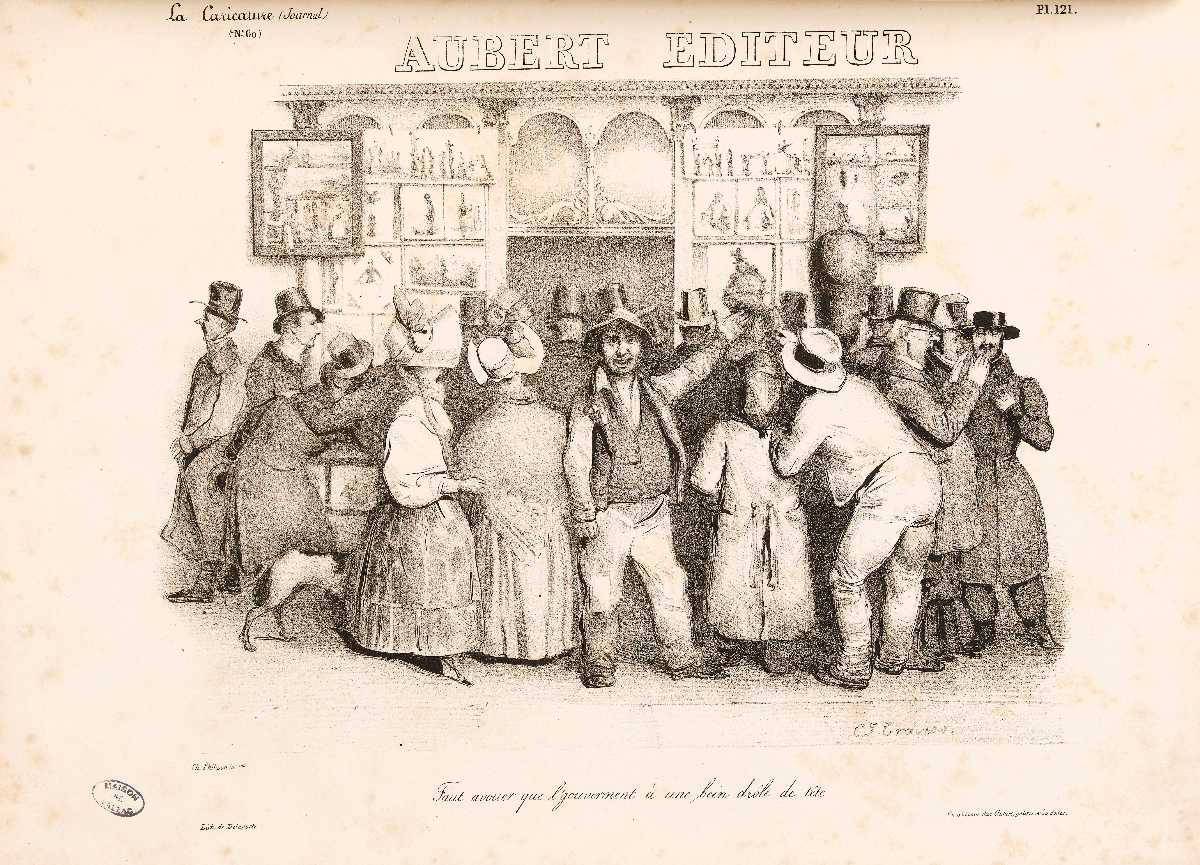 Les caricatures du graveur Aubert