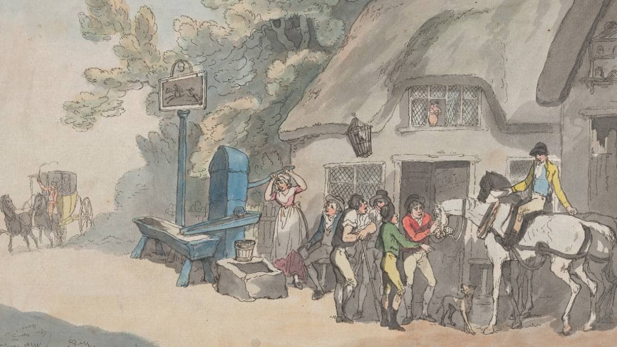 The Post Horse (Th. Rowlandson, 1789)