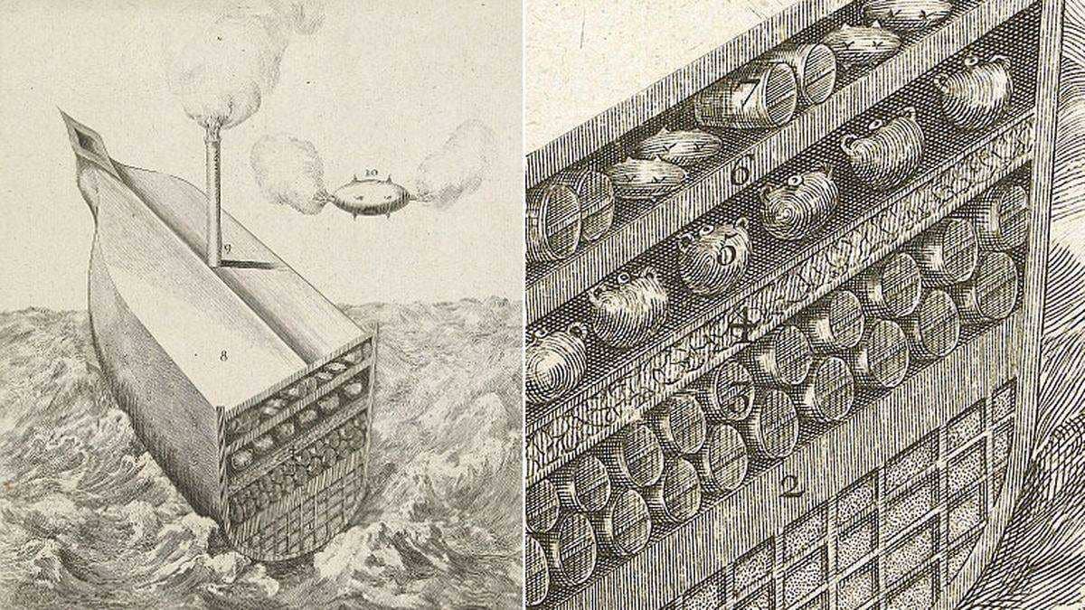 Coupe de la Machine Infernale envoyée à Saint-Malo en 1693