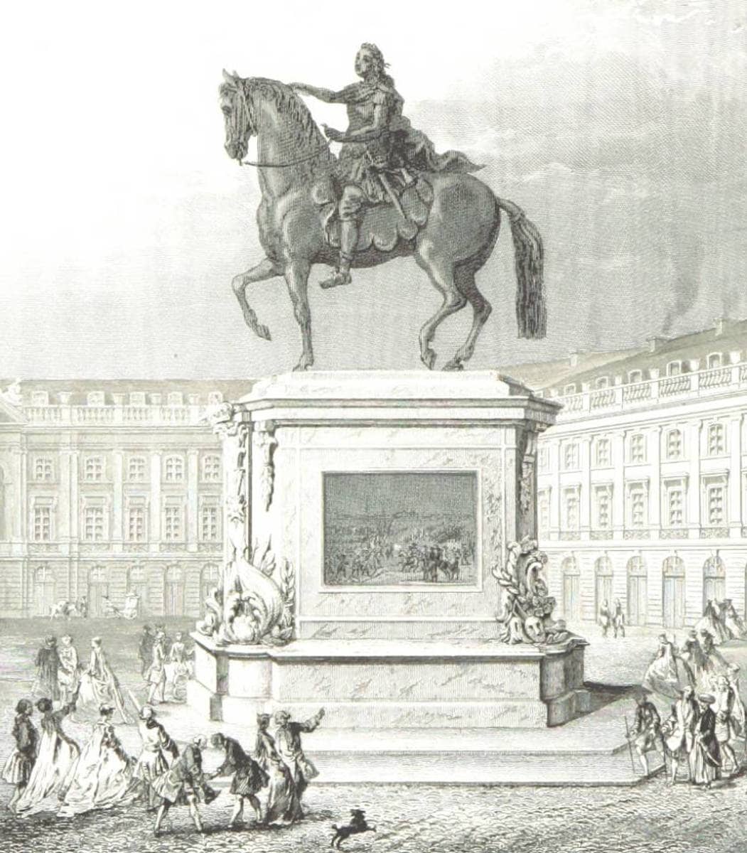 Statue de Louis XV, place de la Bourse