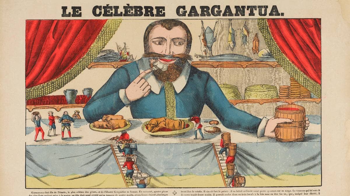 Le célèbre Gargantua, image d'Epinal, imprimerie Pellerin (1860)