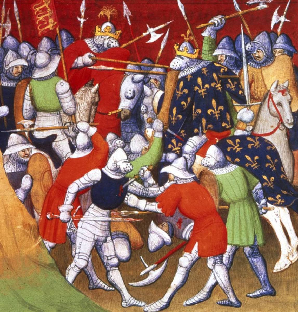 Grandes Chroniques de France, bataille de Poitiers