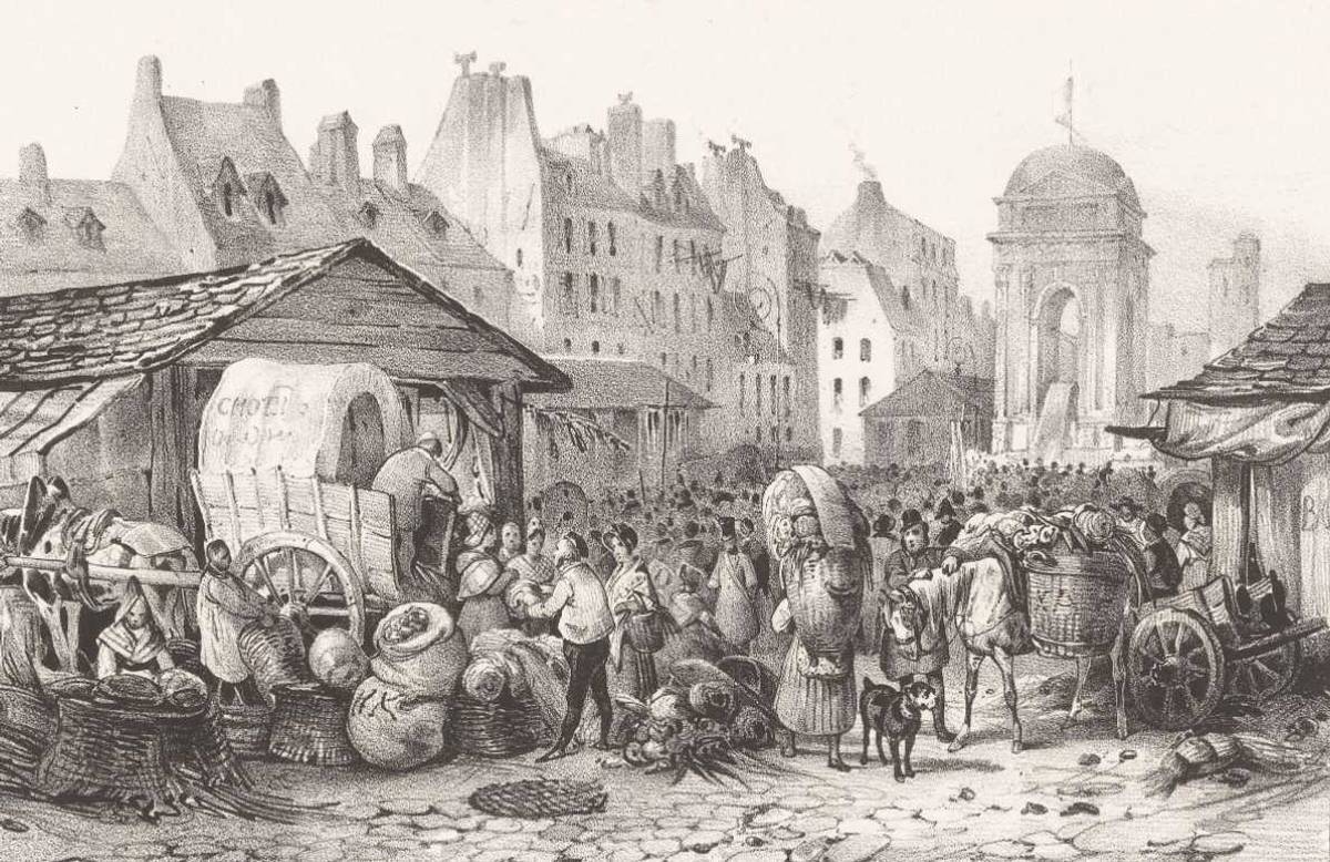 Marché des Innocents (V. Adam, 1829)