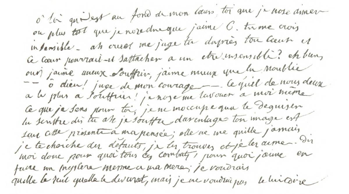 Lettre de Lucile à Camille