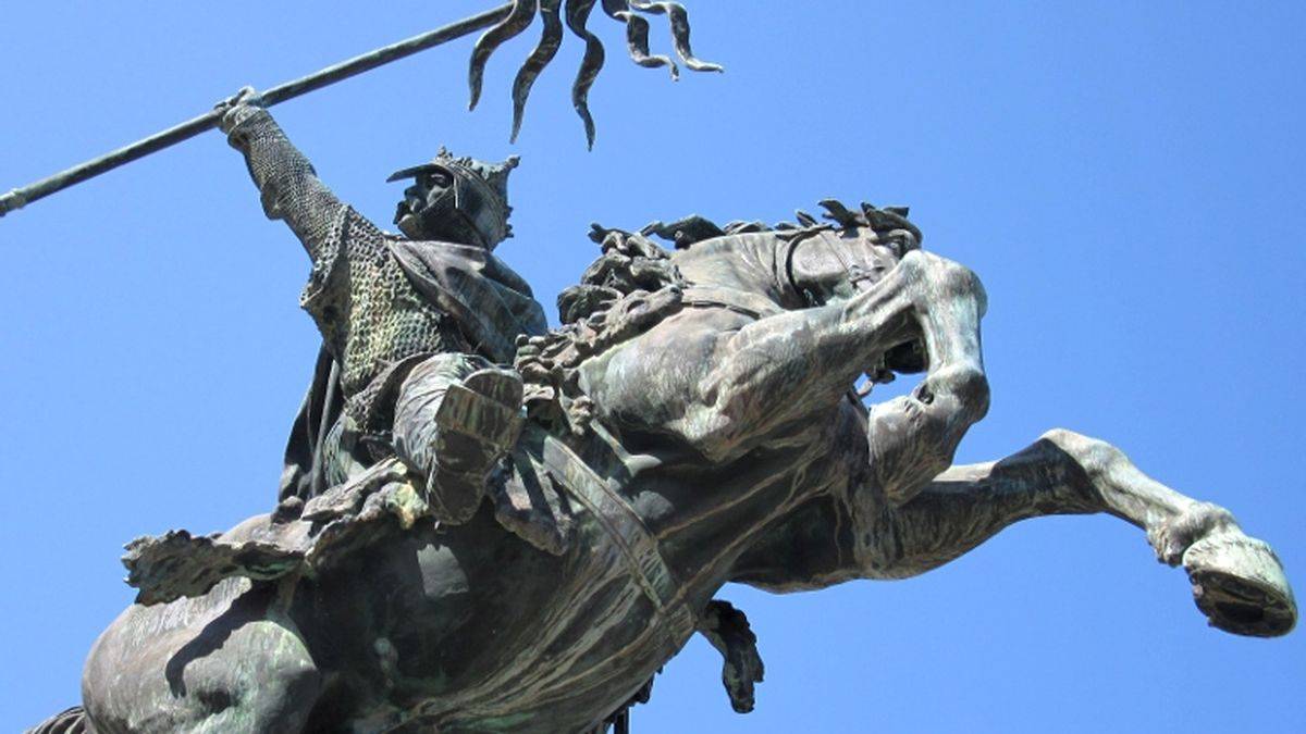 Statue de Guillaume le Conquérant, à Falaise (1851) 