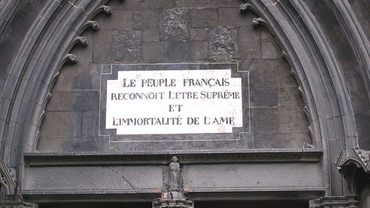 Cathédrale de Clermont-Ferrand, déclaration pour le culte de l'Etre Suprême