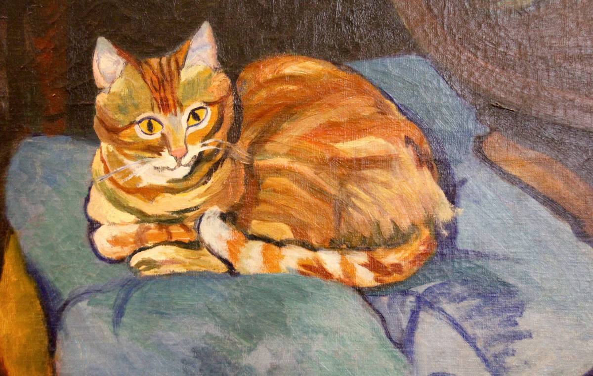 Raminou sur son coussin bleu (Suzanne Valadon, 1919)