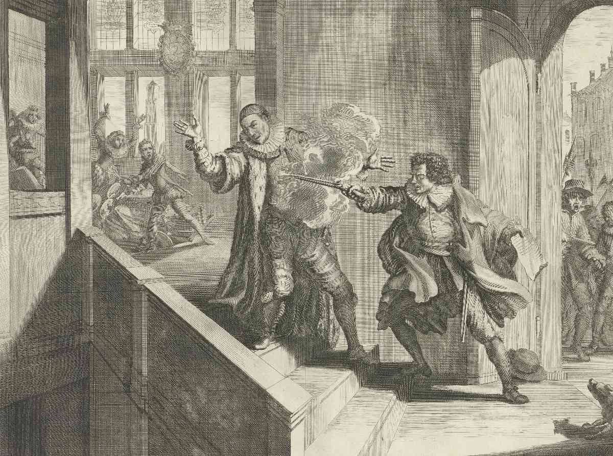 Mort de Guillaume Ier (J. Luyken, 1730)