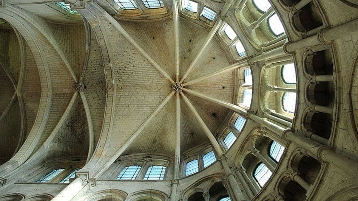 La voûte du chœur de la cathédrale Notre-Dame de Noyon