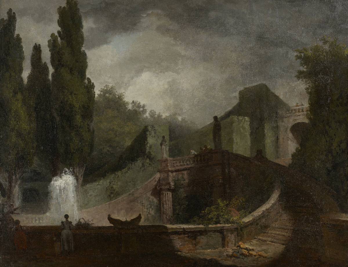 L'escalier de la villa d'Este (J.-H. Fragonard, 1760)