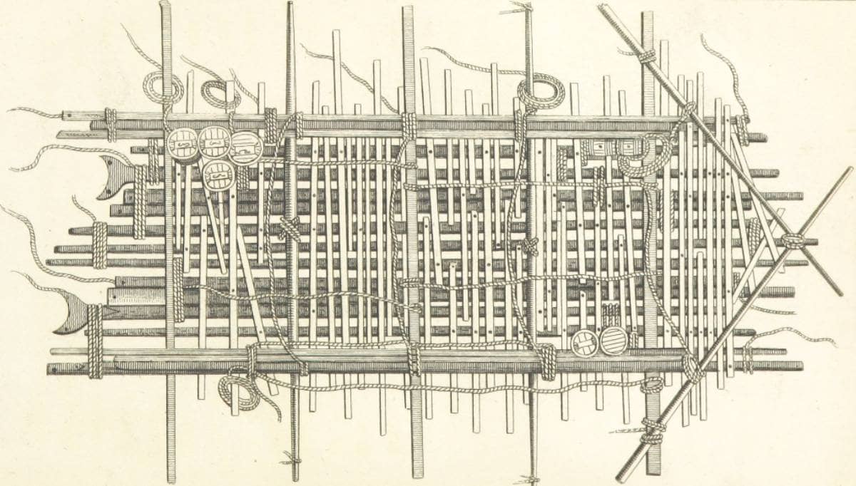 Plan du radeau de la Méduse