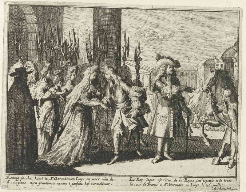 Jacques II reçu à Saint-Germain (P. Pickaert, 1691)