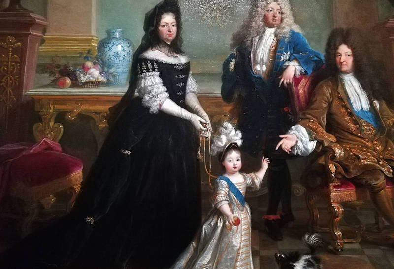 Mme de Ventadour et la famille de Louis XV (anonyme, 1715)