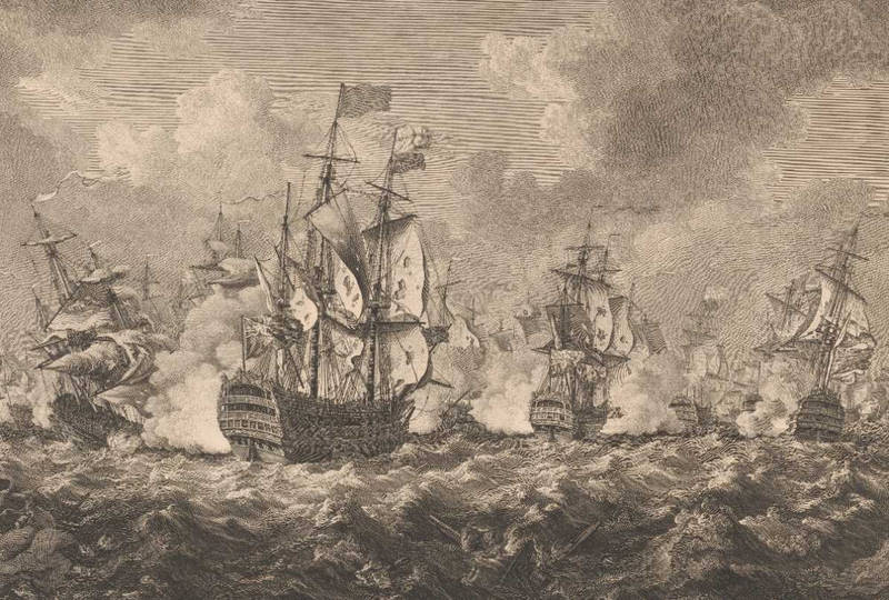 Bataille de Quiberon (P. Canot, 1761)