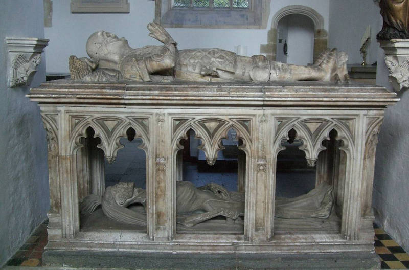 Tombe de FitzAllan, château d'Arundel, West Sussex