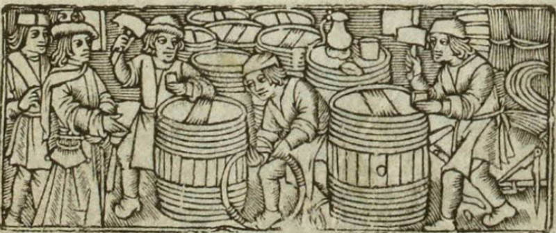 Mise en tonneaux du vin (1502)